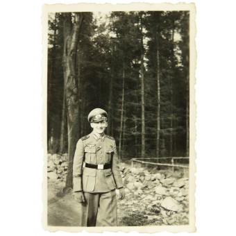 Wehrmacht soldier with rare commemorative cuff title Spanien 1936-1939. Espenlaub militaria